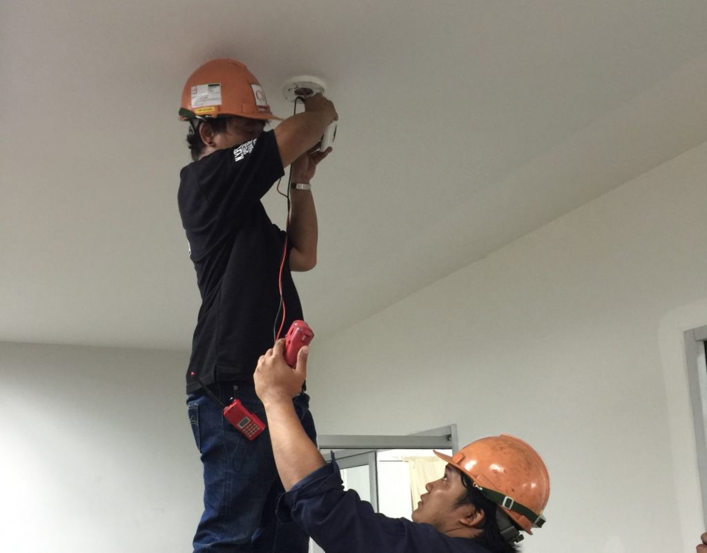 งานติดตั้ง Fire Alarm System