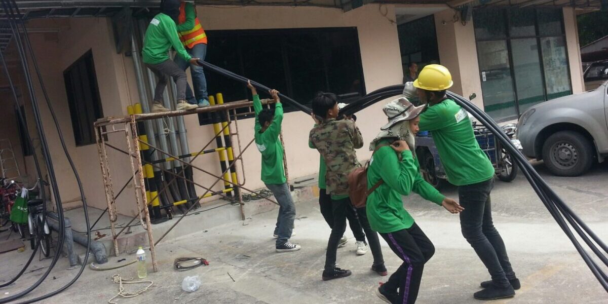 งานติดตั้งเมนไฟระบบคอนโด